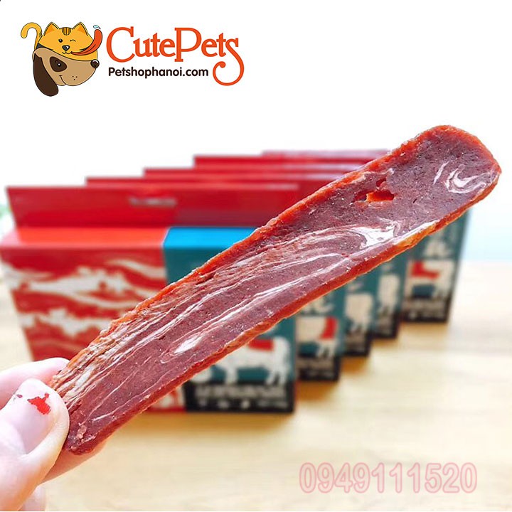 Bánh thưởng cho chó lát thịt bò sấy Orgo 150g - Phụ kiện thú cưng Hà Nội