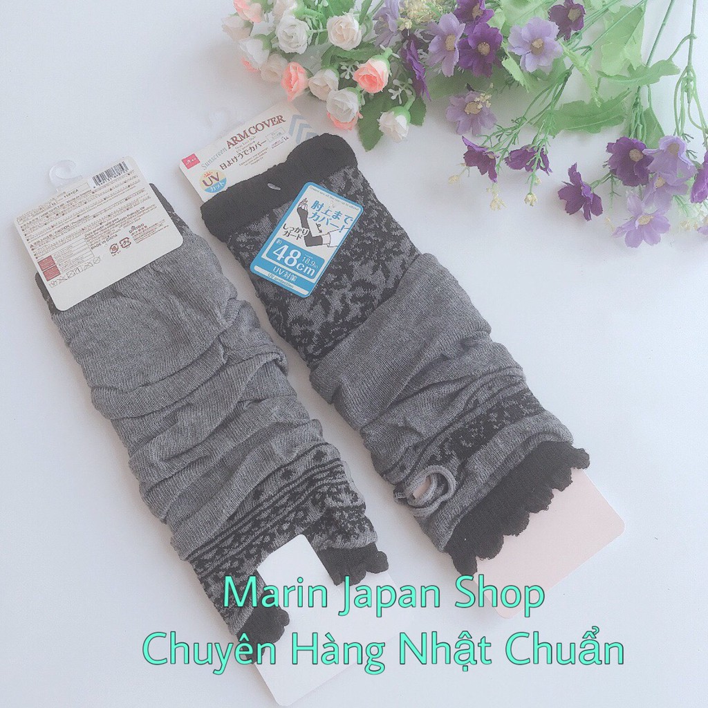 (Sale 50%) Găng tay dài chống UV chống nắng thấm mồ hôi tốt Nội địa Nhật Bản cho nữ giới dài 48cm