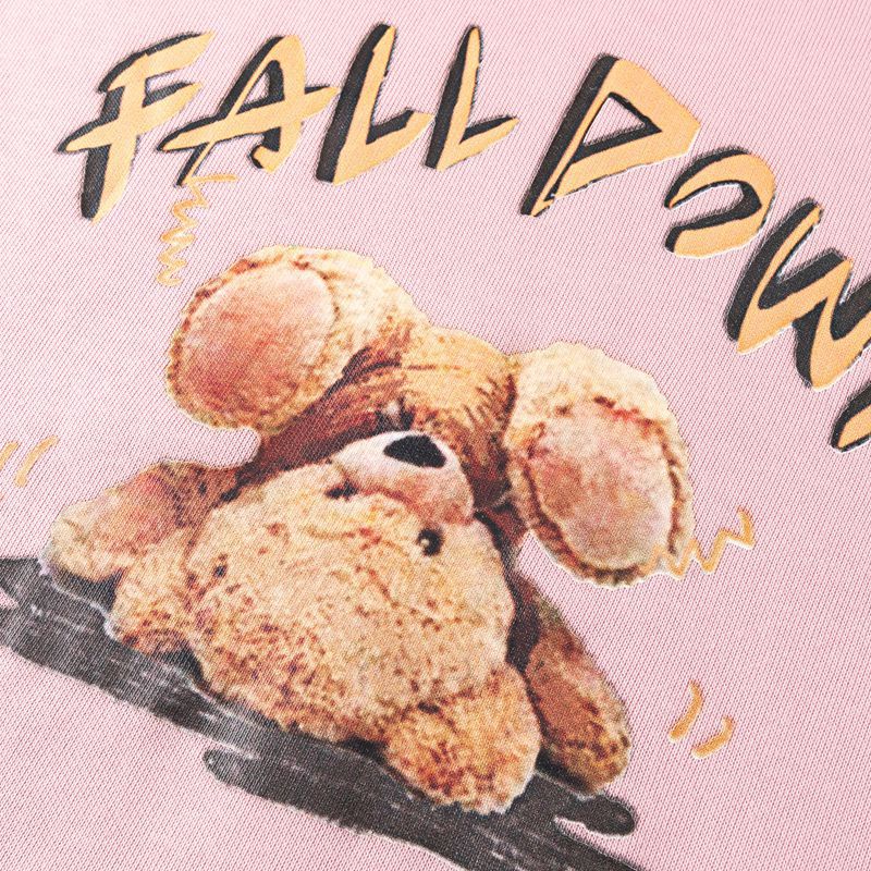 Áo Nỉ Hoodie Form Rộng Unisex In Hình Gấu Fall Down Style Hàn Quốc HOT TREND TTSPA0286