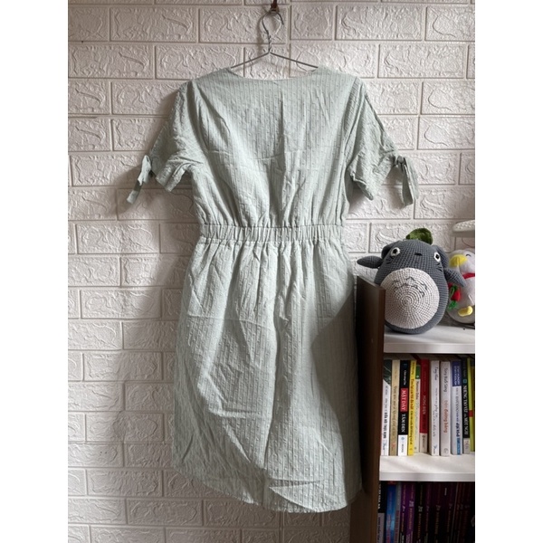 Đầm GUMAC bo eo nơ tay