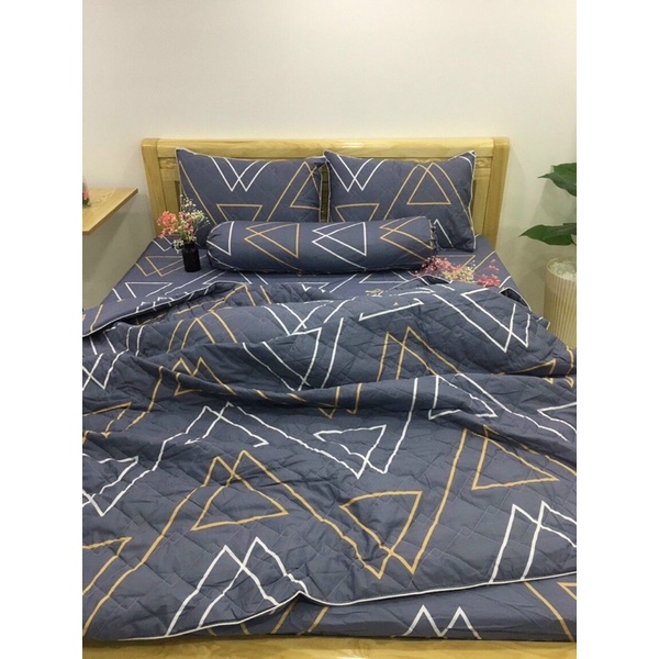 SALE Bộ ga gối cotton Hàn Quốc 4 món size 1m-1m8 nệm 3-15cmÔM DÂY KHOÁ