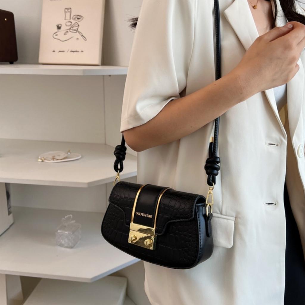 Túi Xách Nữ Đeo Chéo Đeo Vai Kẹp Nách Cao Cấp Khóa Vuông Thời Trang Đẹp Quảng Châu