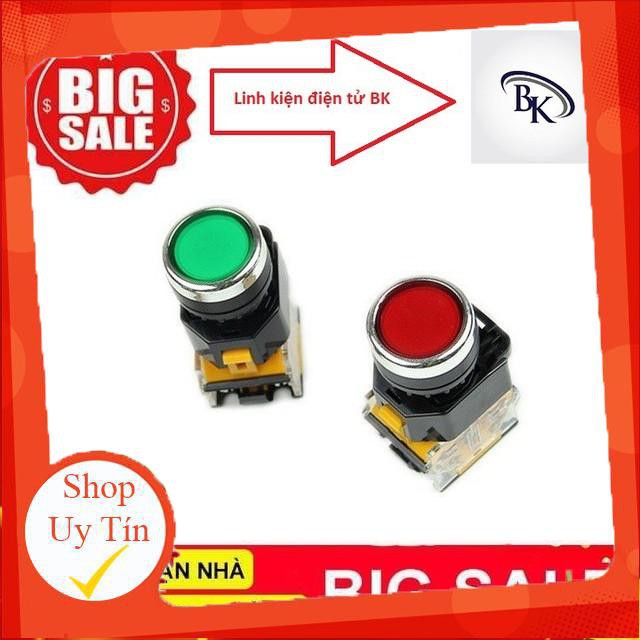 Nút Nhấn Đề 16mm (Đỏ, vàng, xanh)