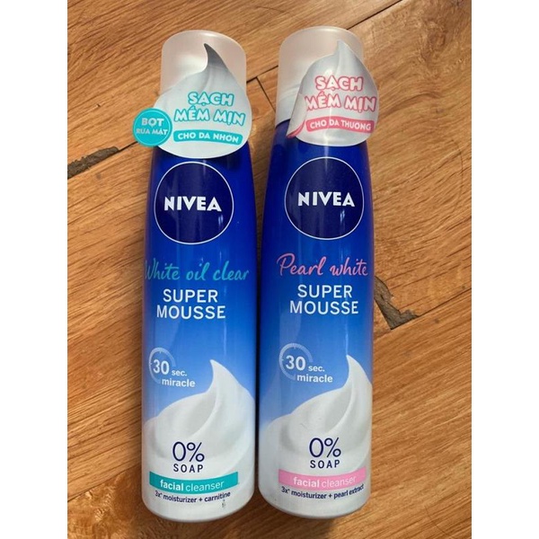 Sữa rữa mặt tạo bọt cho nữ NIVEA siêu mịn - Dạng chai
