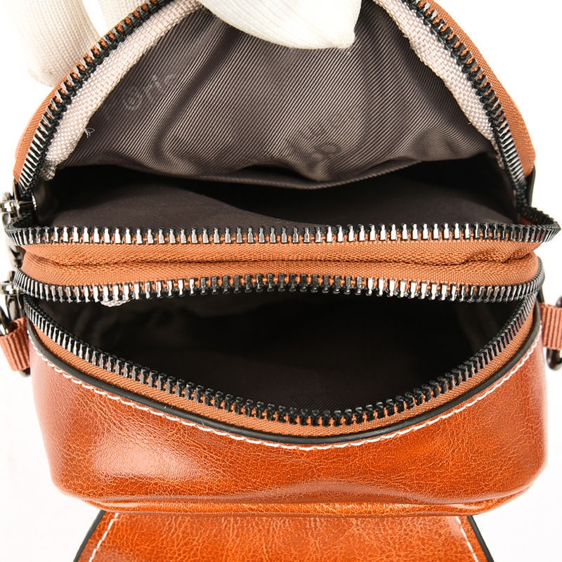 Túi Đeo Chéo Da Bò Thật Mini Đựng Điện Thoại Thời Trang Cho Nữ