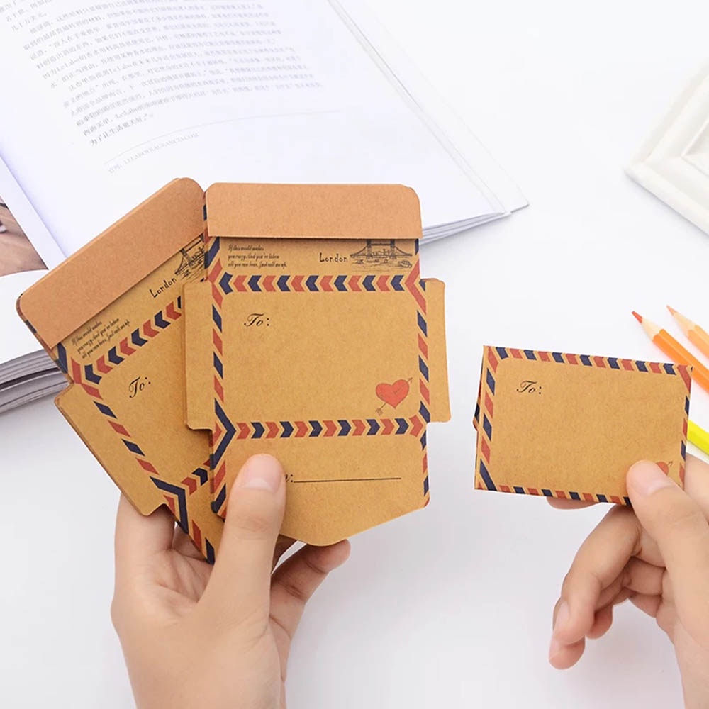 Set 45 Tờ Giấy Ghi Chú Phong Cách Vintage Sáng Tạo