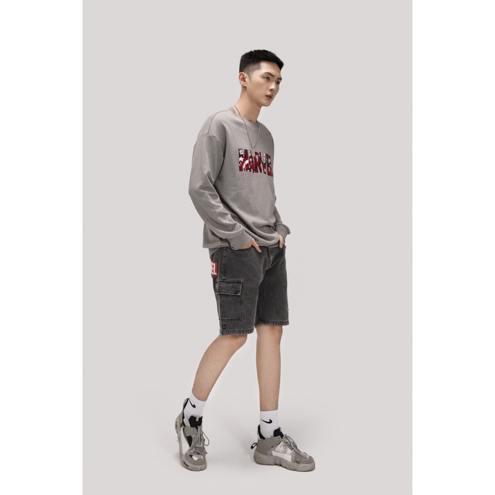 Áo Sweatshirt Nỉ Không Mũ Nam BOO Dáng Rộng In Graphic Marvel | BigBuy360 - bigbuy360.vn
