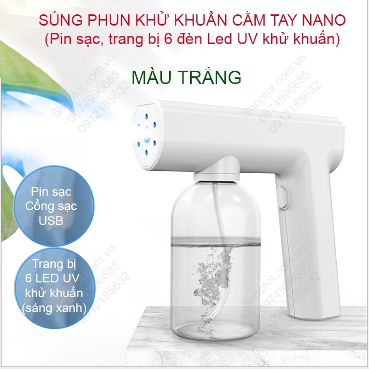 Máy Xịt Khử Khuẩn, Súng Phun Khử Khuẩn K5 PRO/XSD 030 Dùng Cho Văn Phòng, Cá Nhân, Gia Đình