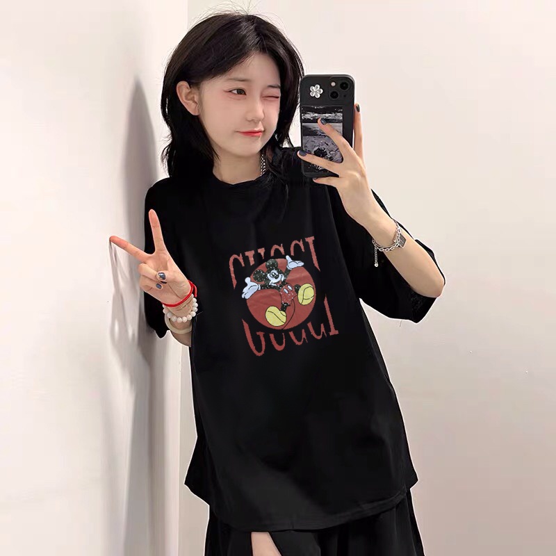 Áo Thun Unisex Nam Nữ Form Rộng Tay Lỡ In Hình Nhiều Màu Sắc Thời Trang Hàn Quốc