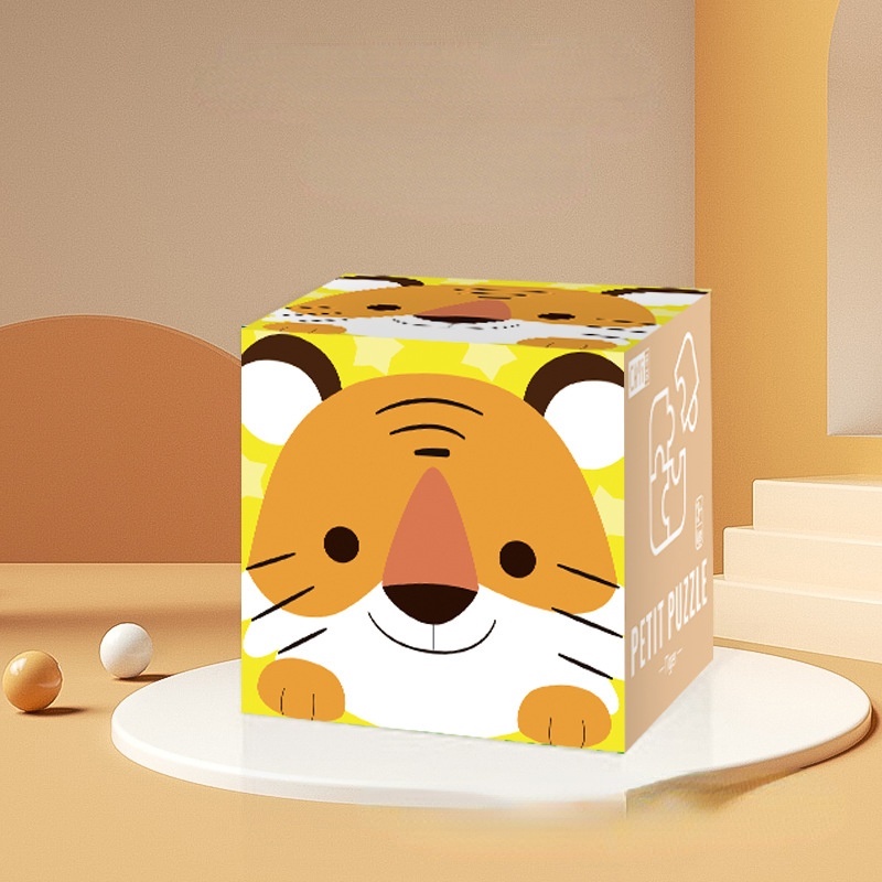 ZHAN QI TOYS Đồ chơi xếp hình 25 mảnh hình động vật/xe hơi/tàu lửa/ theo phương pháp Montessori Alat Belajar cho trẻ em