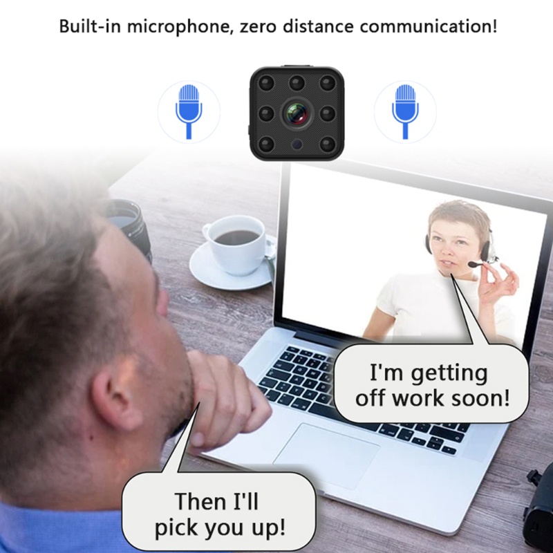 Camera Giám Sát Điều Khiển Từ Xa Mini WiFi Có Tầm Nhìn Ban Đêm