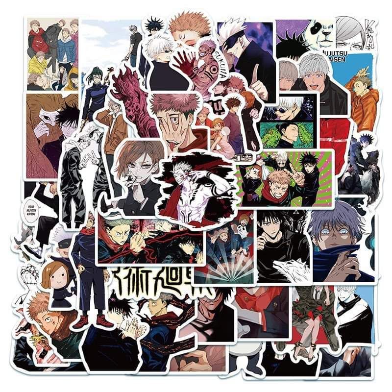 10-50 hình sticker jujutsu kaisen decal ( random hình)