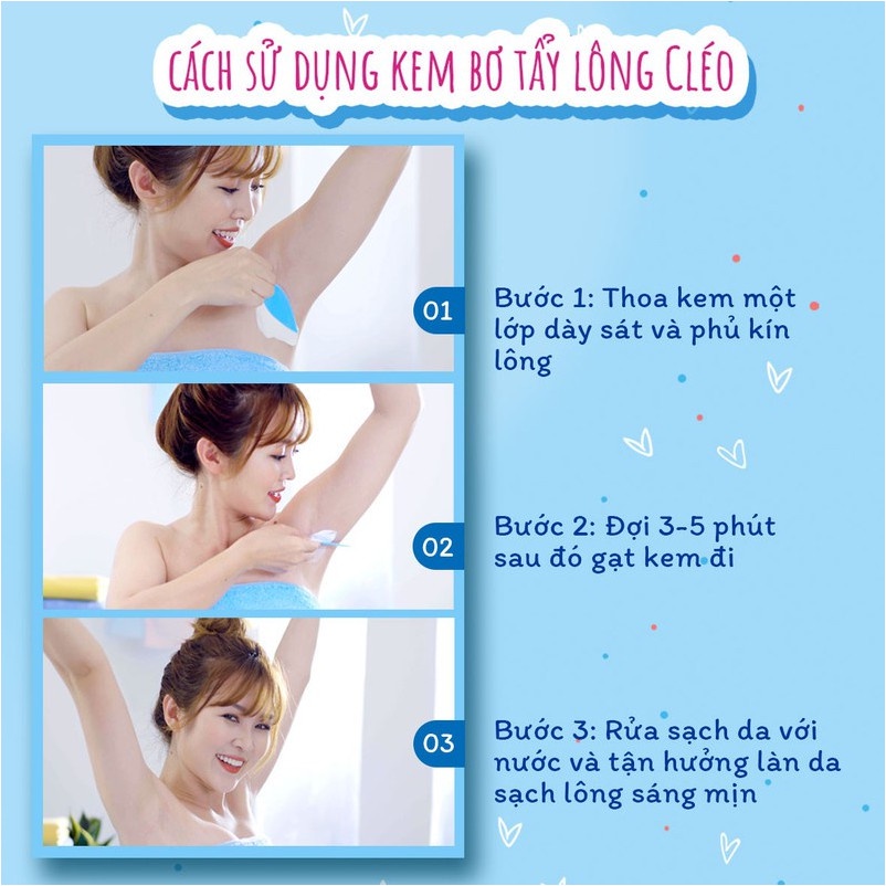 Kem Tẩy lông‎ cho da nhạy cảm CLEO Sensitive﻿ Skin 50g