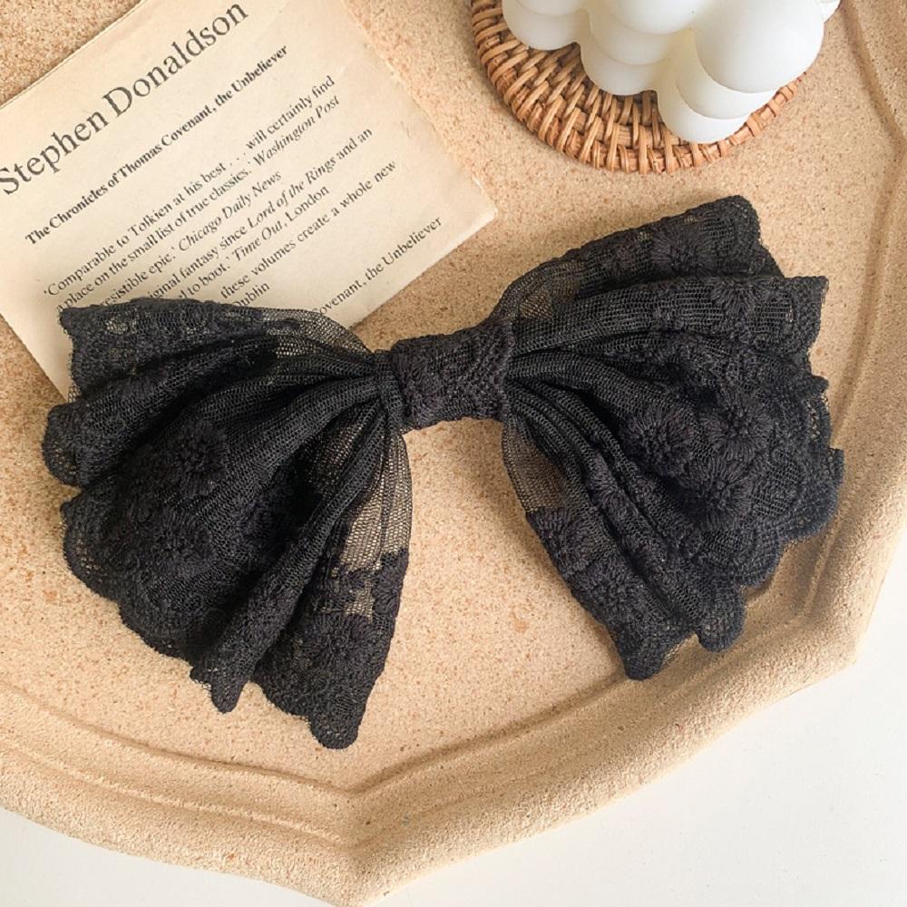 Kẹp Tóc Hình Nơ Lớn Dễ Thương Phong Cách Hàn Quốc Cho Nữ