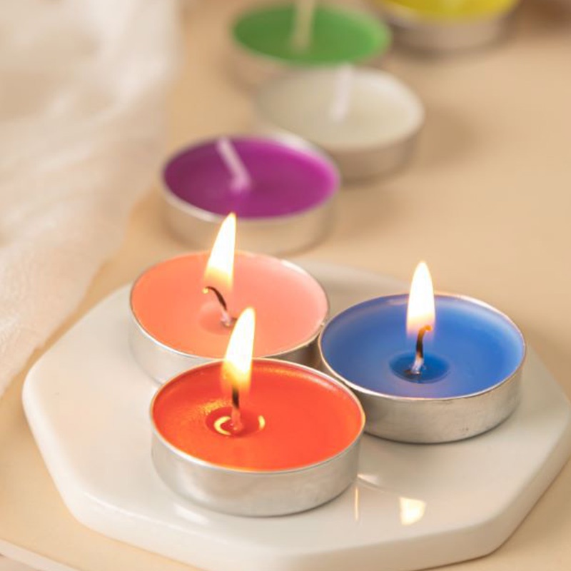 Bộ 10 Hộp Nến Tròn Mini Xinh Xắn Sáng Tạo