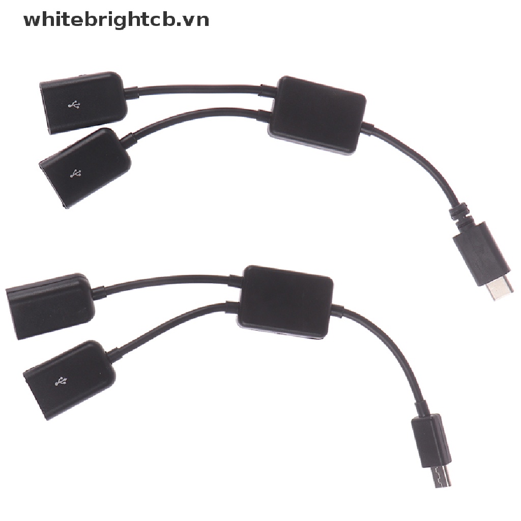 Dây Cáp Chia 2 Cổng usb type c Sang 2 Cổng otg Tiện Dụng