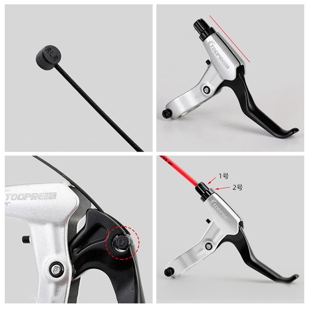 Dây cáp thắng trước/sau TOOPRE bằng thép không gỉ phủ sơn dành cho xe đạp leo núi