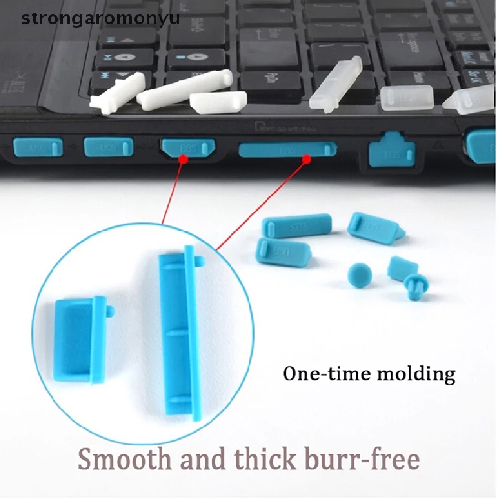 Bộ 16 Nút Bịt Cổng USB HDMI Chống Bụi Bằng Silicon Nhiều Màu