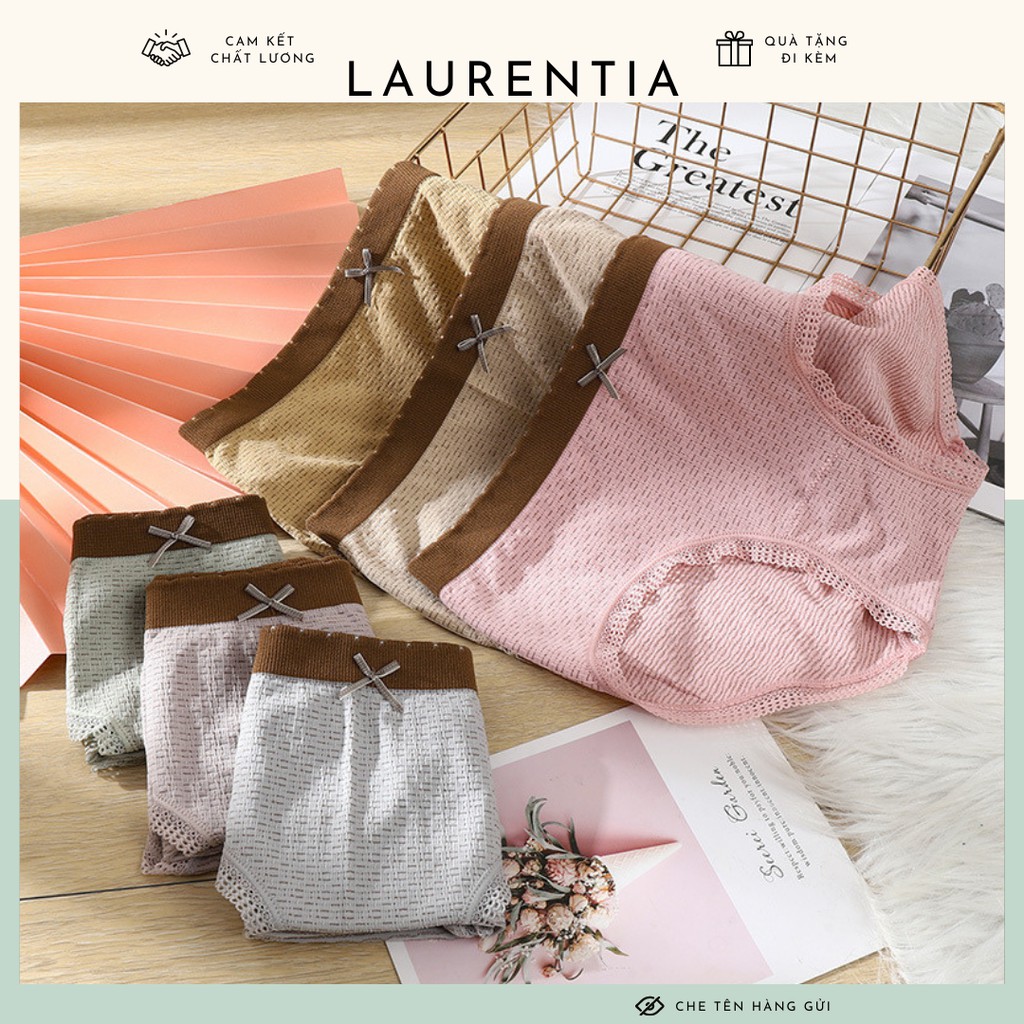 Quần lót nữ cotton phối ren co giãn 4 chiều kháng khuẩn cao cấp QL3313