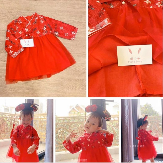 Váy đỏ diện têt