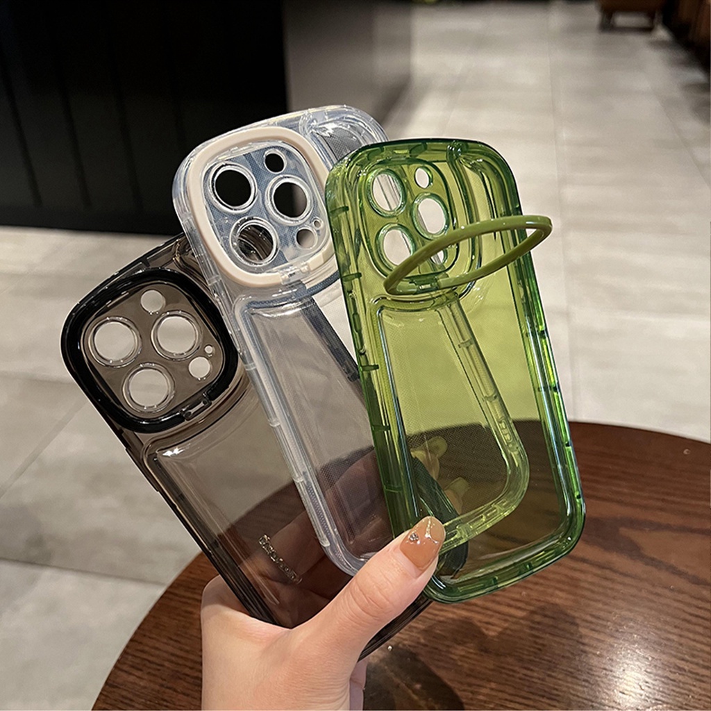 Ốp Điện Thoại Trong Mờ Viền Thẳng Cho iPhone14Pro IP13Pro iPhone14 iPhone11 Phone 12Promax 13Promax 13