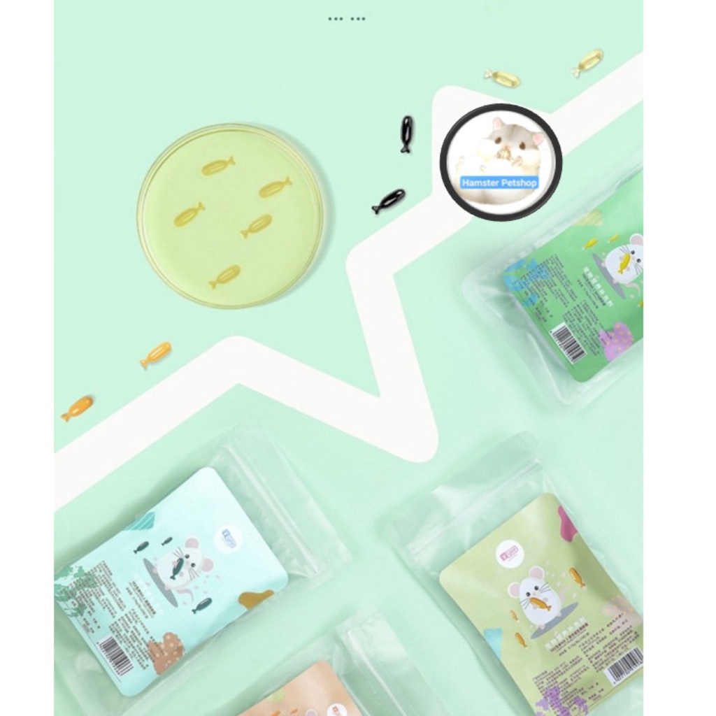 Cá con bảo vệ sức khỏe dành cho Hamster/ Sóc/ Nhím/ Rat ( 1 viên)