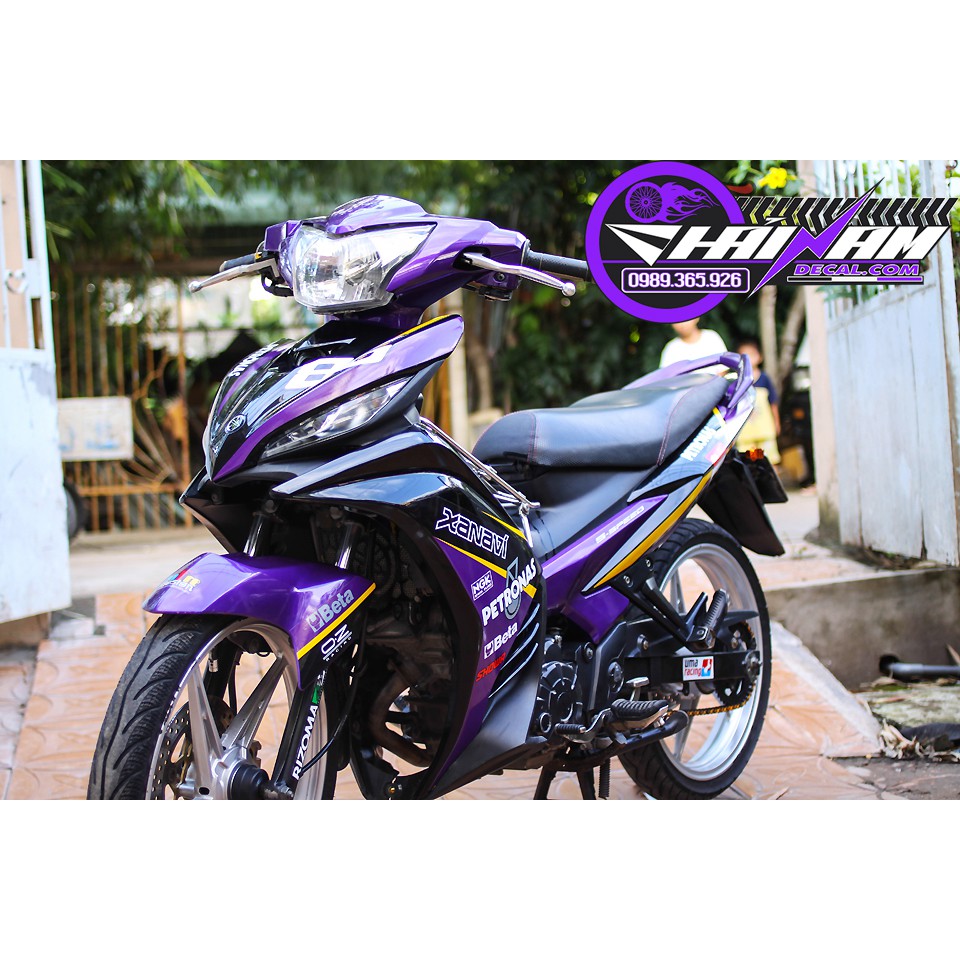 Tem Trùm Exciter 135 Đen Tím NUGA