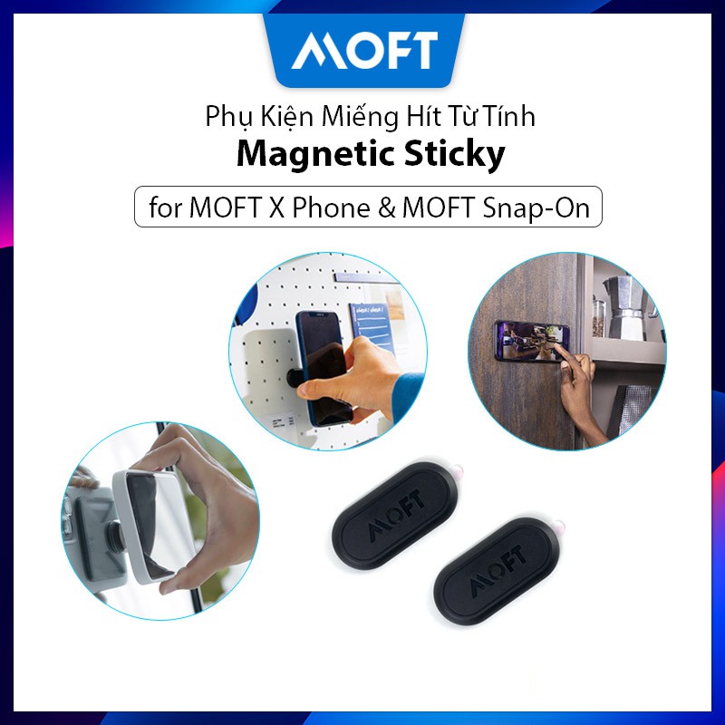 【MOFT Chính Hãng】Miếng Hít Nam Châm Điện Thoại MOFT X Magnetic Sticky, Miếng Dán Từ Tính Cho Giá Đỡ Điện Thoại