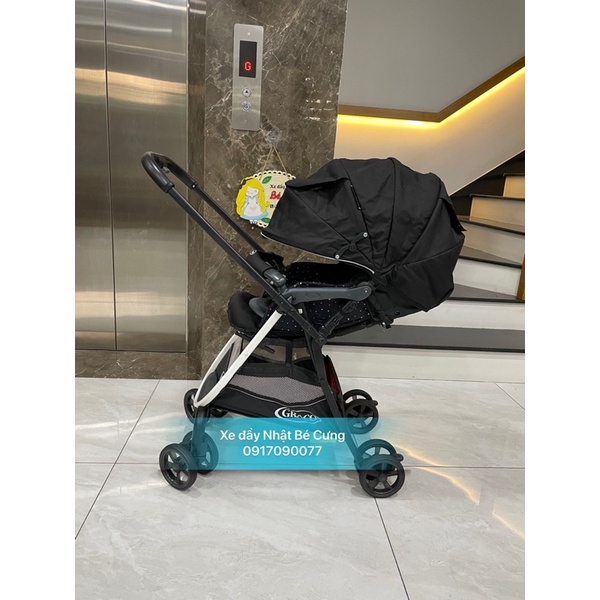 xe đẩy Graco citi ace siêu cao 55cm đen bi