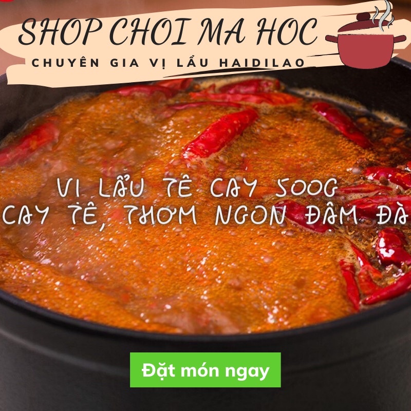 Cốt lẩu tê cay Haidilao vị thủ công Tứ Xuyên gói 500g