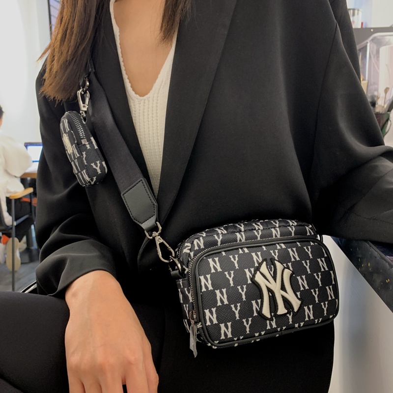 ✅ [ FELIX CHUẨN 1:1] Túi đeo chéo NY Mini MLB Monogram Crossbody Bag New York Yankees BLACK [3ACRS012N 50BKS] GIÁ TỐT