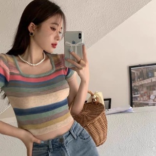 Croptop len mỏng nhiều màu