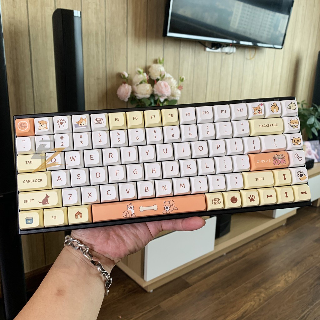 Keycap Shiba Inu Cho Bàn Phím Cơ XDA Profile Chất Liệu Thick PBT In Dyesub 139 Phím | Gearbros