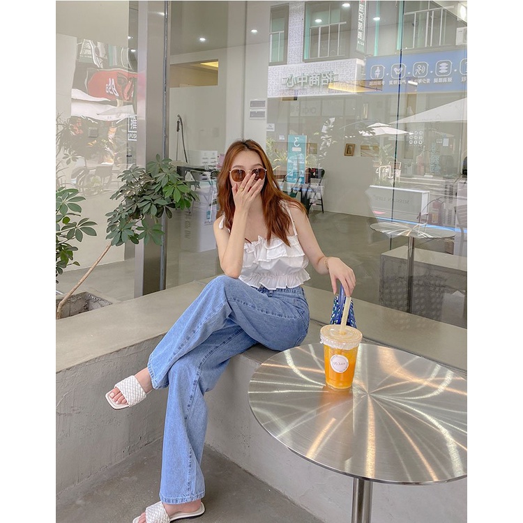 Áo 2 dây tơ đũi 4 tầng siêu xinh - Áo tơ bèo tầng tiểu thư