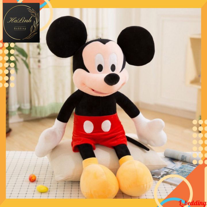 [HÀNG NHẬP KHẨU] Gấu bông Chuột MICKEY cho bé - Thú bông nhập khẩu cao cấp - Chiều cao 80cm