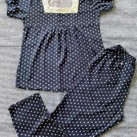 Đồ bộ tole cổ vuông tay con