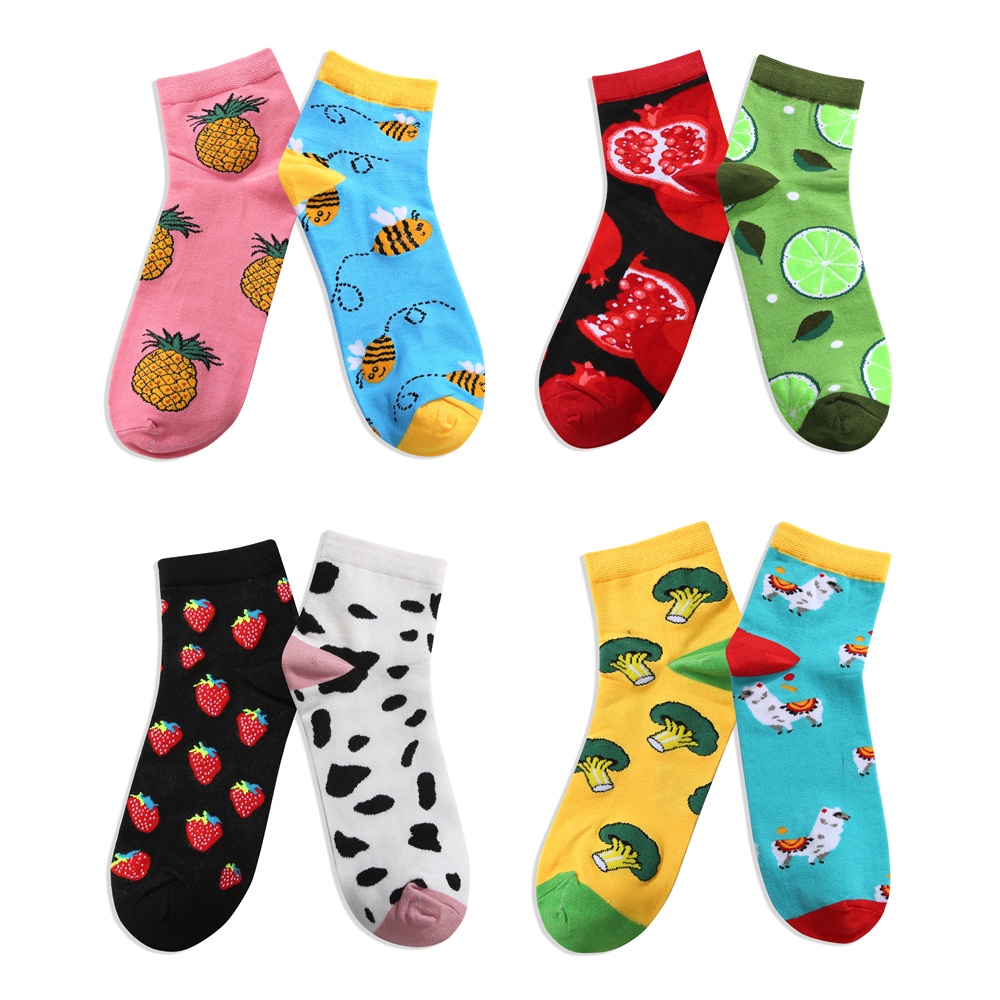 Set 2 đôi vớ unisex TAKETALK cổ ngắn co giãn size 34-40