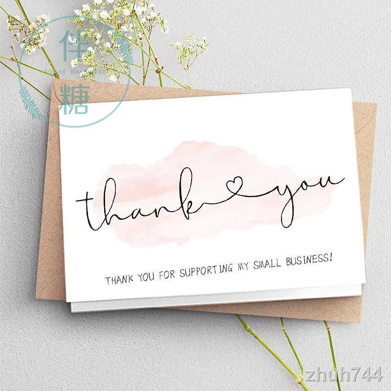 🌙Miếng dán trang trí bánh nướng tiện dụng🏷️ Thẻ bài cảm ơn in chữ Thank You dùng làm quà tặng