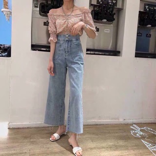 QUẦN JEANS LỬNG ỐNG RỘNG