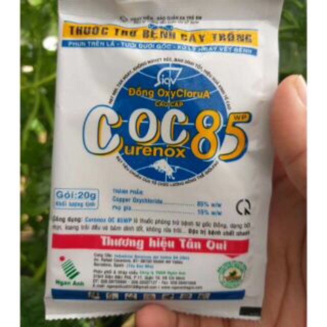 THUỐC PHÒNG TRỪ NẤM COC85  CÂY KIỂNG, HOA, CÂY TRỒNG