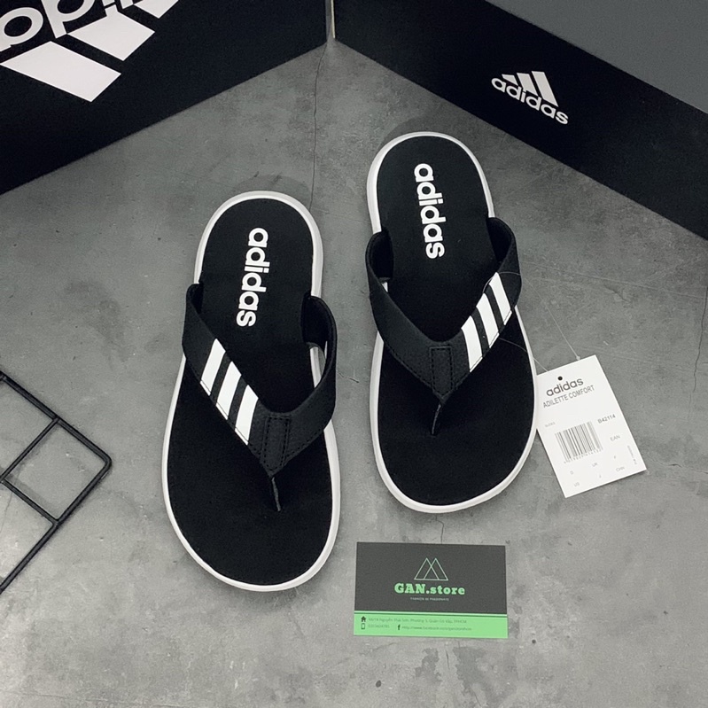 DÉP KẸP ADIDAS COMFORT SIÊU CẤP - Hàng Chuẩn Chỉ Full Box Tag, Êm Bậc Nhất