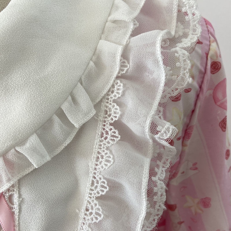 Đầm Dài Tay Thiết Kế Dễ Thương Phong Cách lolita Dành Cho Học Sinh