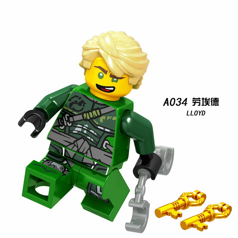 Đồ Chơi Khối Lắp Ráp Mô Hình Nhân Vật Lego Ninjago Thu Nhỏ Tùy Chọn Dành Cho Bé