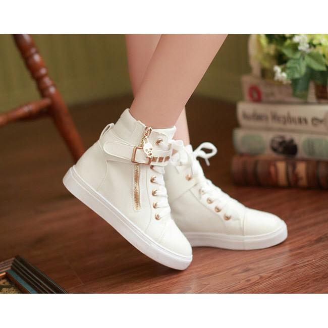Giày Boot vải nữ xinh cá tính B002T | BigBuy360 - bigbuy360.vn