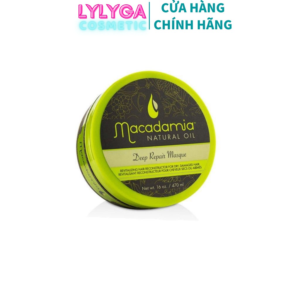 KEM Ủ TÓC MACADAMIA DEEP REPAIR MASQUE 470ML - Cung cấp dưỡng chất dầu macadamia và dầu argan UT03