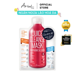 Mặt Nạ Ariul Juice Cleanse Săn Chắc Da Chiết Xuất Dâu Rừng Và Đậu Lăng 20ml