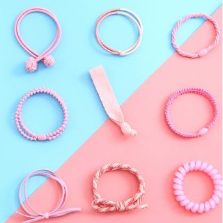 Set buộc tóc Hàn Quốc 9 cái