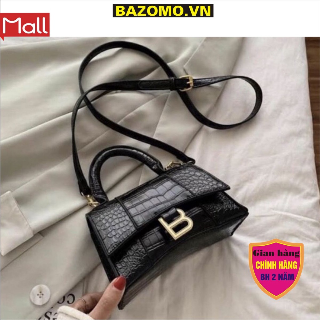 Túi nữ chữ B vân rắn phối phong cách Hàn Quốc siêu đẹp-bazomo.vn