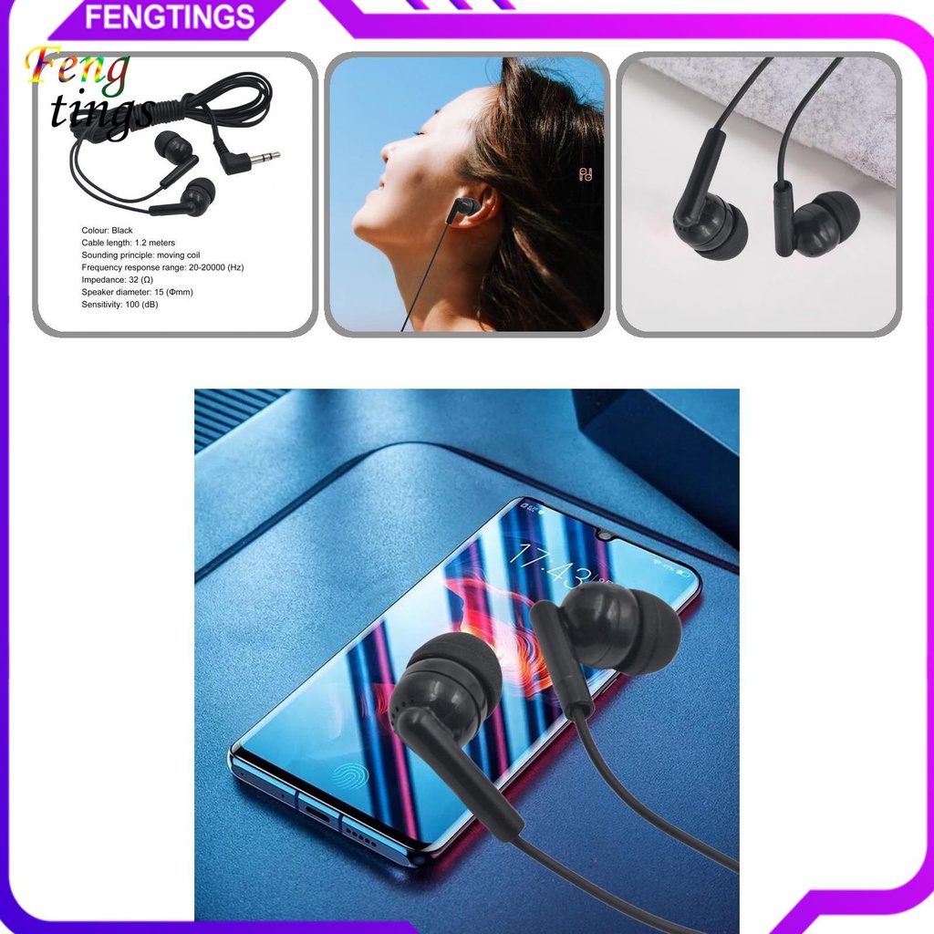 Tai Nghe Nhét Tai 3.5mm Siêu Nhẹ Thoải Mái Cho Điện Thoại