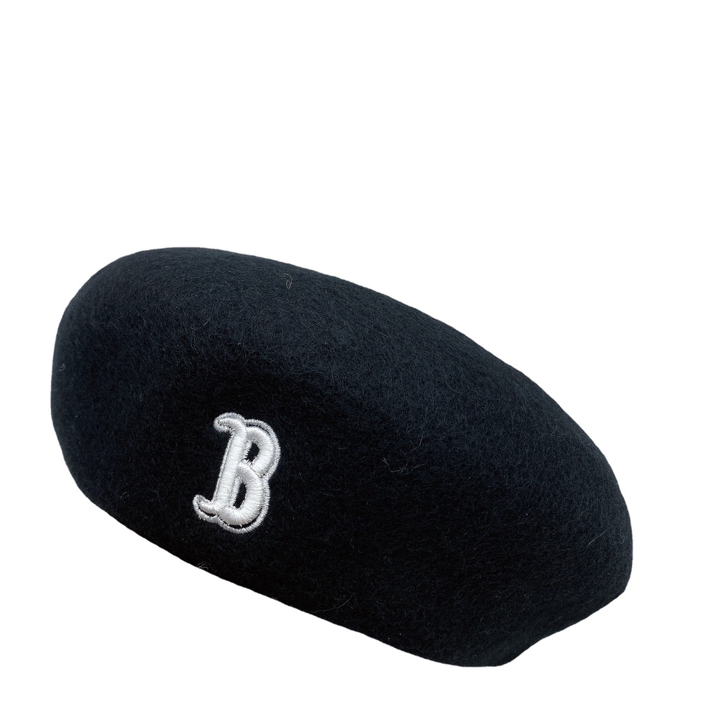 Mũ beret thêu chữ B thời trang nữ tính